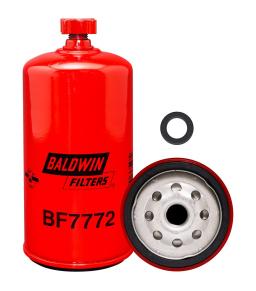 BF7772 Baldwin Fuel/Water Separator Spin-on with Drain